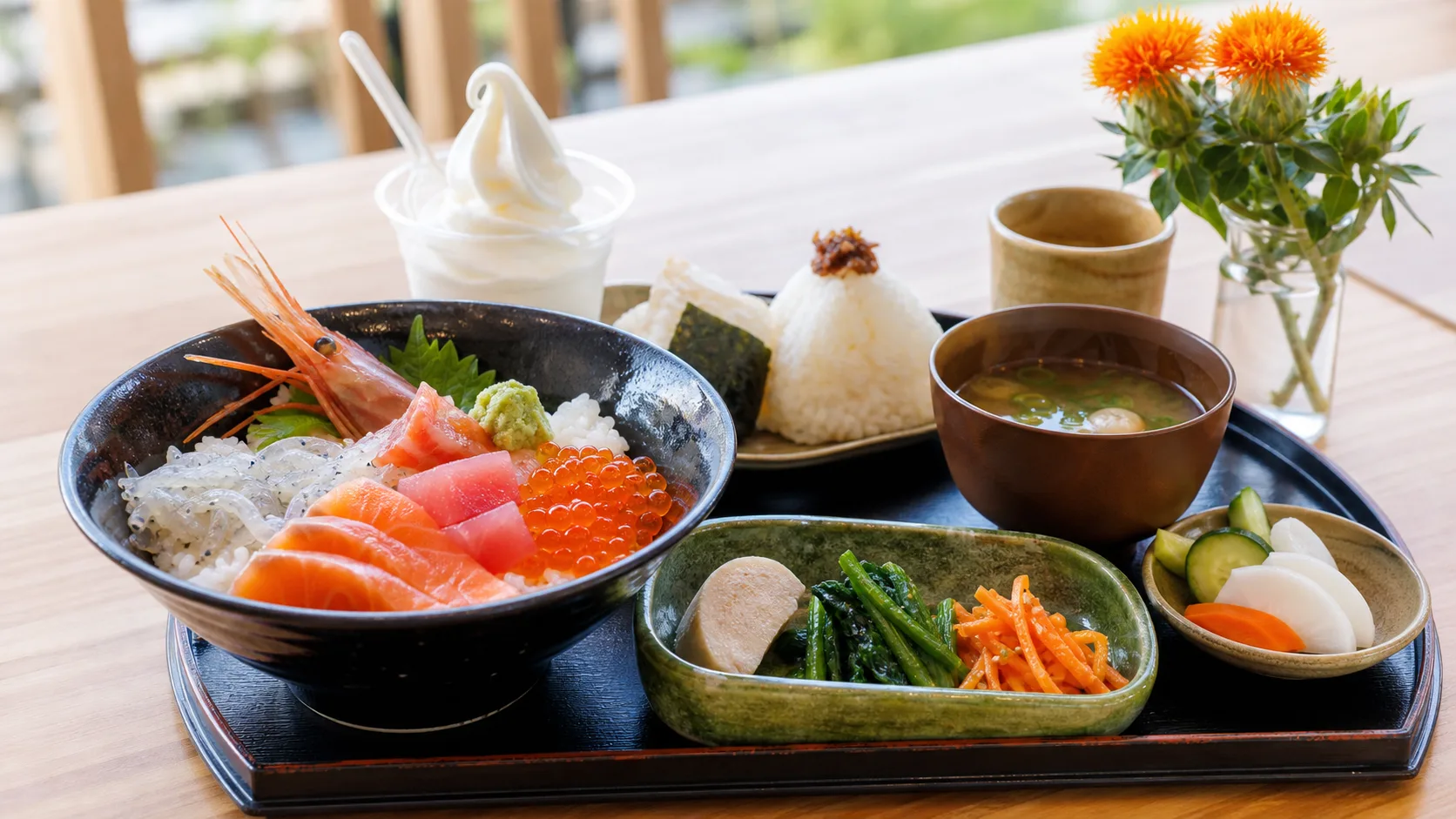 桶川の食事と甘味をイメージした写真調素材